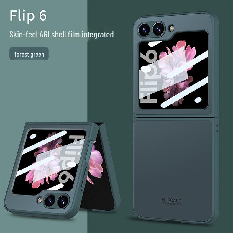 Samsung Z Flip6 AG Shell Foldable Case - Skin-Feel, Anti-Fall, Screen-Integrated