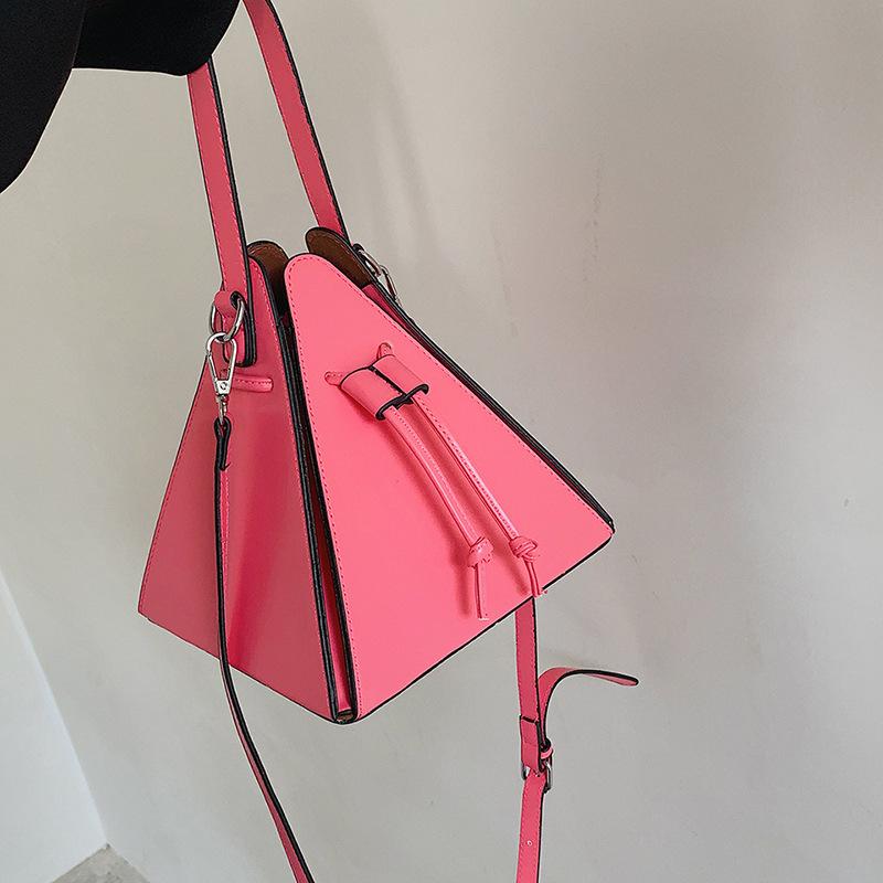 Niche Designer Bag Women 2025 New Candy Color Triangle Bag Messenger Bag Personalized Hand Bag