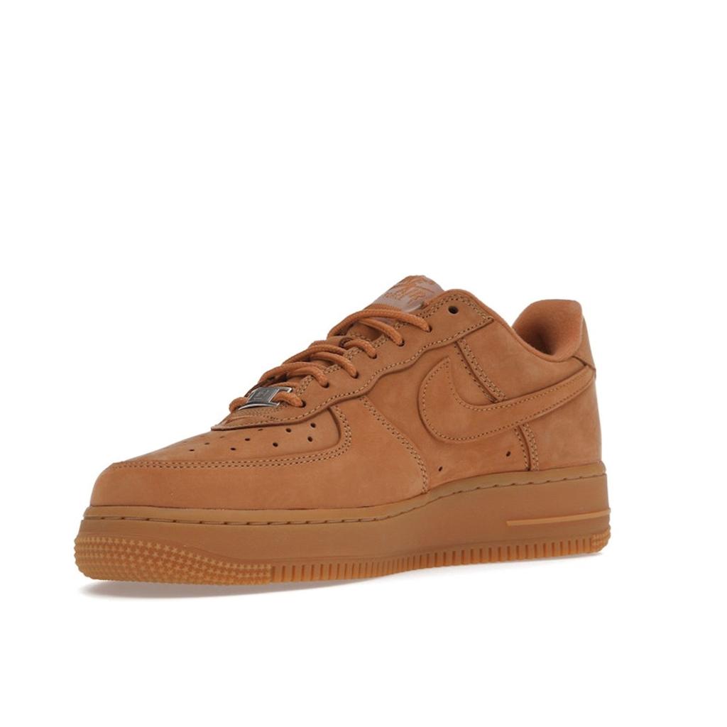 Nike Supreme X Air Force 1 Low SP Box Logo - Wheat Unisex Sneakers Tan Flax Gum-Light-Brown DN1555-200