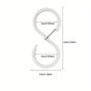S-shaped Hook Buckles for Kitchen and Bathroom Horizontal Bar Hooks Without Drilling Plastic Clothes Hangers