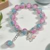 2026 Iridescent Butterfly Bracelet - Colorful 10mm Beads, Color-block Design, Cross-border Gift