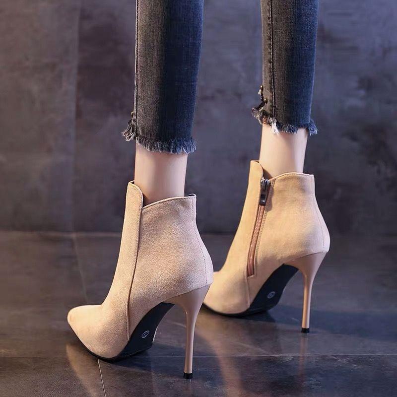 Fashion Booties Stripper Spring Autumn Suede Pole Woman Short Shoes High Quality Comfortable and Elegant Footwear Ankle Boots for Women