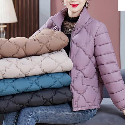 Cappotto in cotone imbottito alla moda autunno/inverno, di grandi dimensioni, caldo, con collo alto