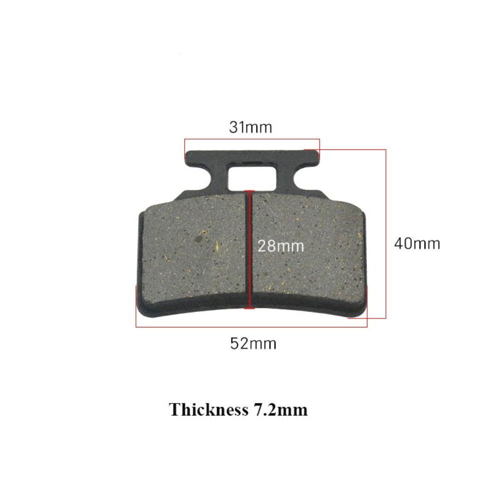 Half Metal Front Rear Pads Low Noise Brake Friction Pads  Electric Bike Accessories