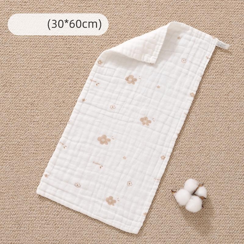 Baby Cotton Muslin Towel Bib Newborn Ultra-Soft Cotton Square Towel Baby-Specific Face Wash Towel Gauze Towel for Children