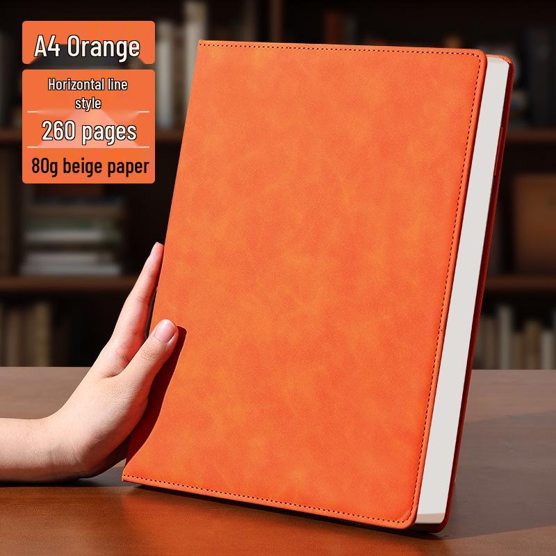 A4 Premium Leather Notebook for Business, Office, or Study - Customizable with Logo