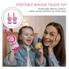 2 Pcs Mini Talkie Walkie kinder Radio Drahtlose Telefon Walkie Talkie Spielzeug Kunststoff Inter-telefon Telefon Pvc Multi-funktionale