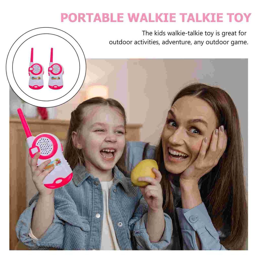 2 Pcs Mini Talkie Walkie kinder Radio Drahtlose Telefon Walkie Talkie Spielzeug Kunststoff Inter-telefon Telefon Pvc Multi-funktionale