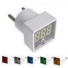 1pc 50-380V LED Digital AC Voltmeter Indicator LED Lamp Square Voltage Measuring Instruments Signal Light EU Plug