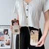 For IPhone17Promax Mobile Phone Case Crossbody Wallet for Apple 16 Card Holder Lock 15Pro Fine Hole 13 Soft 8