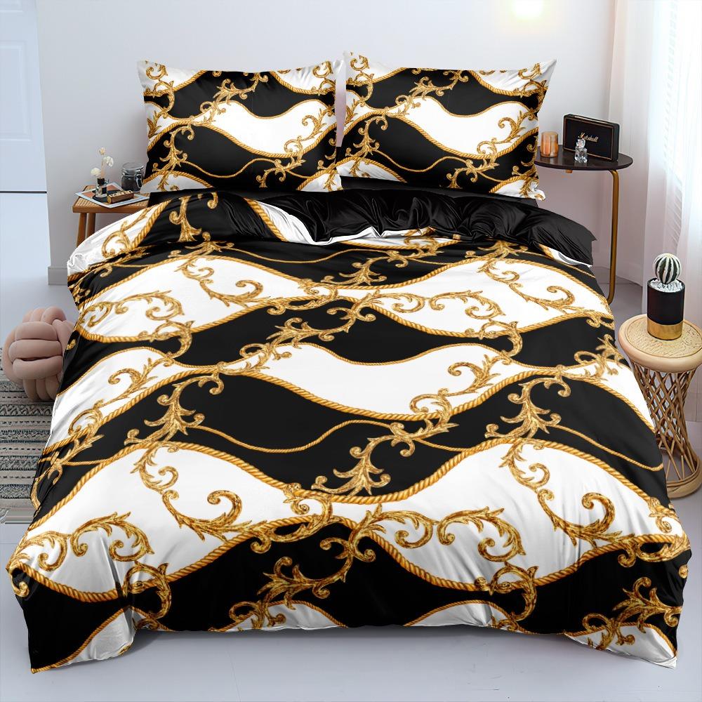 Leopard print Duvet Cover pillowcase Bedding Bedroom Decoration Children Gift adult Single Double bed Large SizeZip Duvet Cover