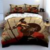 Warrior with spear motif. Bedding sets Duvet cover sets Duvet covers Pillowcases(1 * Duvet Cover 2 * Pillowcases without duvet insert)