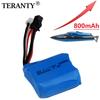 7.4V 800mAh Li-ion Battery for H100 H102 H106 18350 7.4V Battery for JJRC S1 S2 S3 S4 S5 High Speed RC Boat 1Pcs to 5Pcs