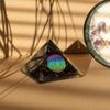 Small Orgonite Pyramids 5.5x4.5cm – Flower of Life – Black Tourmaline Chips