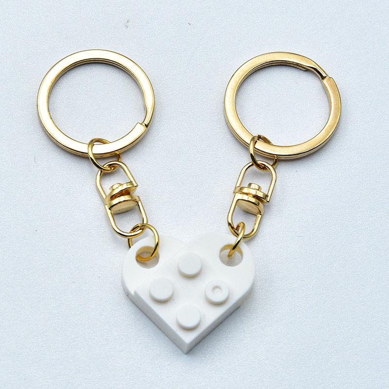 Colorful Detachable Heart Keychain Pendant Gift