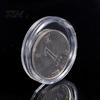Coin Protector 10Pcs Clear Transparent Plastic Round Capsule Collecting Storage Box Case Holder