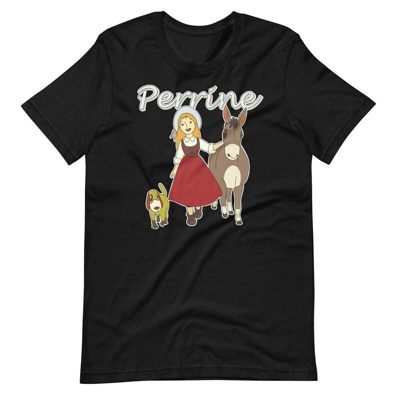 80s retro vintage german kids tv show Deutsche Zeichentrick Kinder Serie Perrine Unisex t-shirt 130