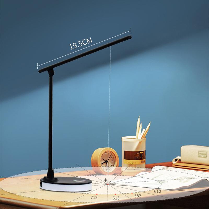 LED Desk Lamp USB Plug in Table Lamp 3 Levels Dimmable Touch Desk Lighting Eye Protection Foldable For Bedroom Desk Light