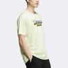Adidas Neo Cartoon Logo Print Sports Loose Short Sleeve T-Shirt Men Tops Acid-Green HC9662