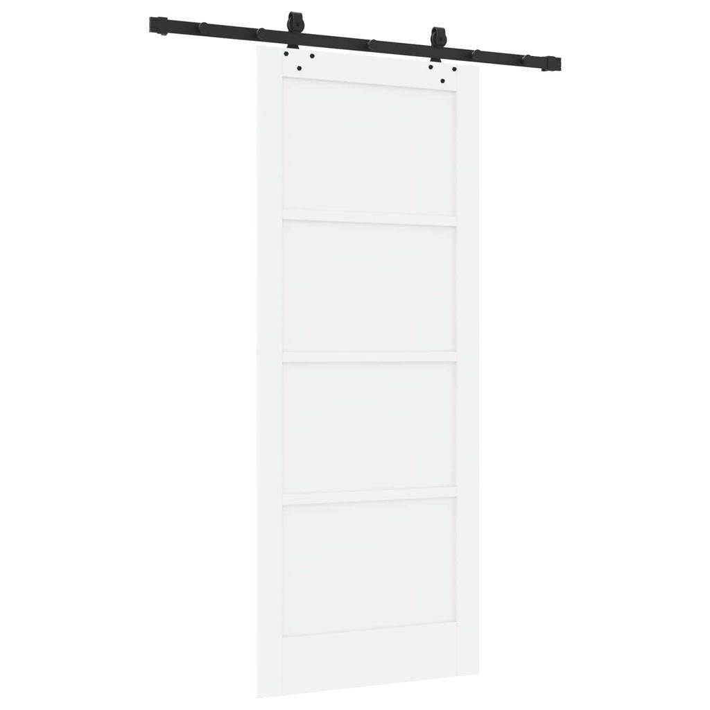 ORKDAL Sliding Door White 83 X 202 Cm Solid Pine Wood