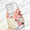 Chibi Girl  Phone Case Transparent Silicone Soft For iPhone 17 16 15 14 13 12 11 Mini Pro Max Plus