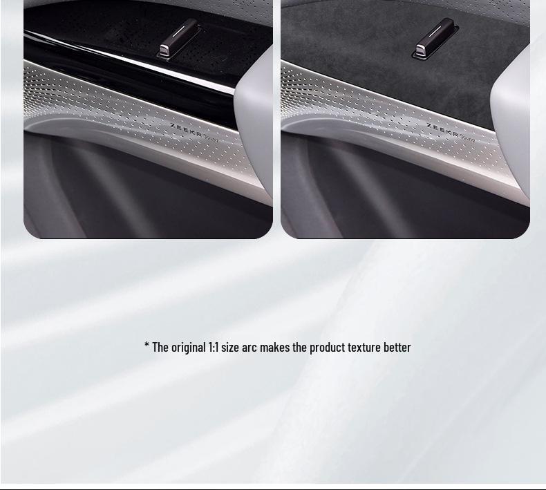 Zeekr 7X Alcantara Suede Window Panel Decorative Sticker - Car Interior Protection Accessories