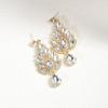 Waterdrop Crystal Dangle Earrings With Finish For Wedding And Party Wear