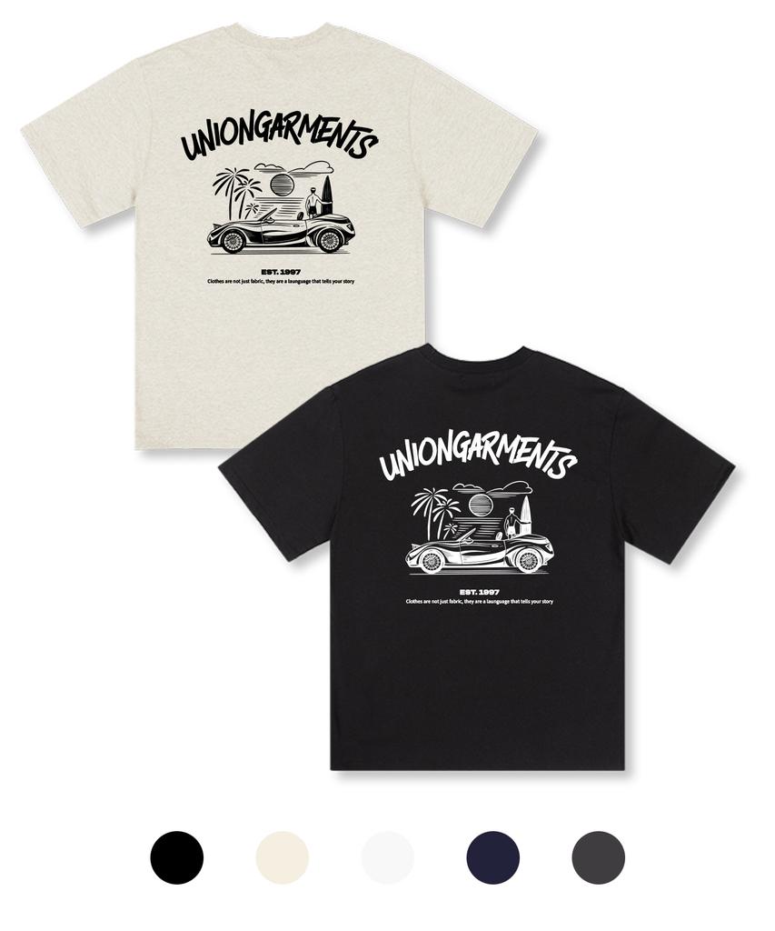 UNION GARMENTS Open Car Surfing Oversized Short Sleeve T-Shirt 5 Colors