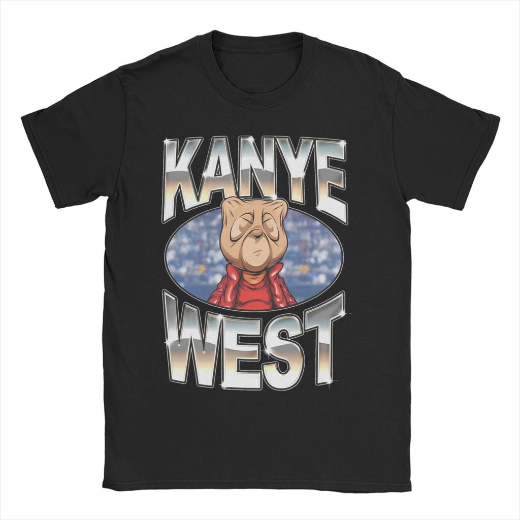 Kanye West TShirt for Unisex Women Cute Bear Novelty Pure Cotton Tee Shirt Round Collar Short Sleeve T Shirts Gift Idea Clothing