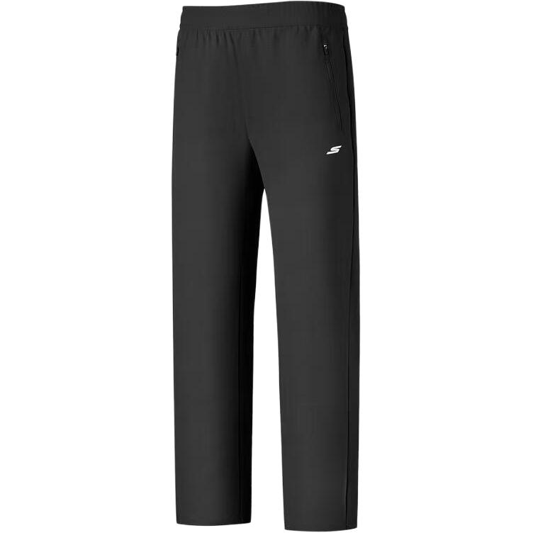 Skechers Knit Solid Color Mid-Rise Casual Pants Women bottoms P126W076-0018 M
