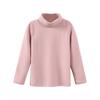 Girls Cute Tops Spring  High Neck Solid Long Sleeve Round Neck Top Party Birthday School Sweaters