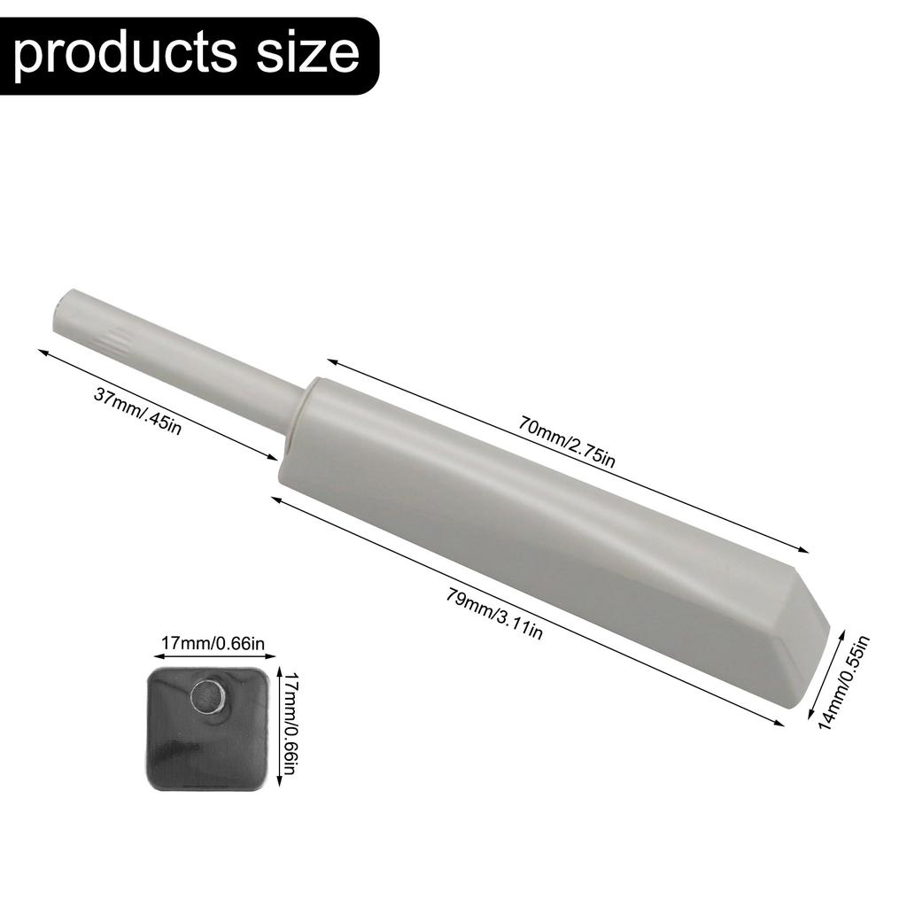 Drawer Door Cabinet Push To Open Door Catch Magnetic Tips Latch Touch Release DIY Cabinets Wardrobes Door Rebounder Door-Catches