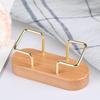 Desk Wooden Business Card Display Stand Wood Business Card Holder For Postcard Holder For Office Home Desktop
