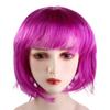 Funny Women Bobo Wig Pink Short Straight Hair Cosplay Party Bob Hair  Makeup Party