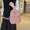 Casual Women's Backpack Lightweight Spring New Style Artistic Pure Color Travel Nylon Street Trend Breathable Small Size Backpack