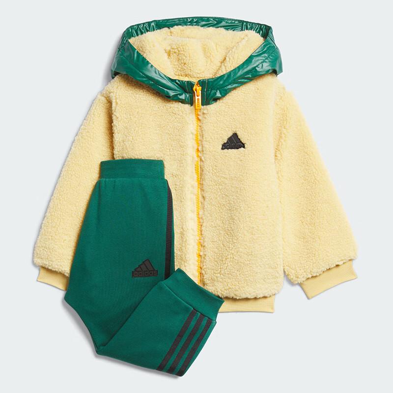 Adidas Kids Winter Fleece Hooded Tracksuit Set 98CM