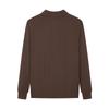 Qipai Men's Wool Blend Herringbone Quarter-Zip Polo Sweater