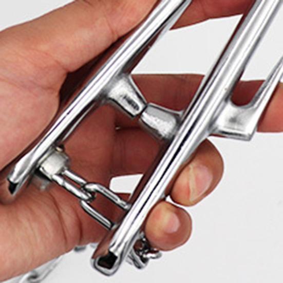 Yousheng Cow Nose Pliers with Chain Livestock Breeding Equipment Cattle Nose Piercing Clamp Livestock Tool