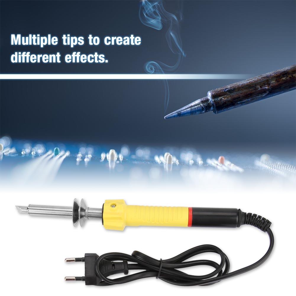 Electric Engraving Wood Burning Pen Tips Tool Set Pyrography   (Yellow)