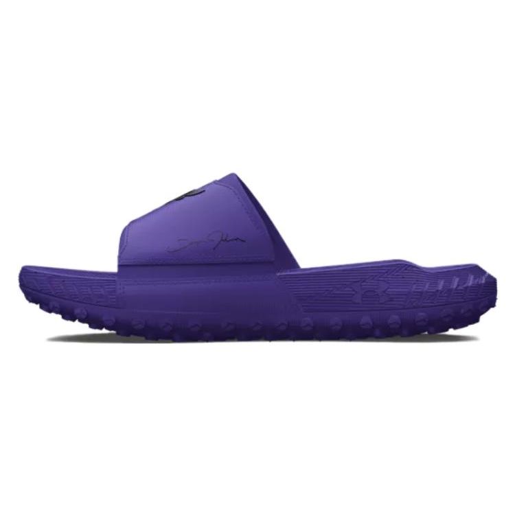 Under Armour Project Rock 3 Round Toe Comfortable Slippers Unisex Slippers Purple 3026034500