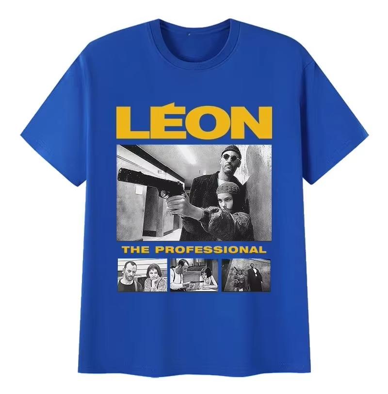 Movie Leon The Professional Graphic T Shirt Unisexs Womens Fashion ONeck Short Sleeve Tees Vintage High Street Tees Unisex