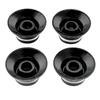 Musiclily Pro Guitar Top Hat Knobs, Inch-Standard Bell Knobs for USA Les Paul, LP, SG, and Gibson Electric Guitars, Black (Set of 4)