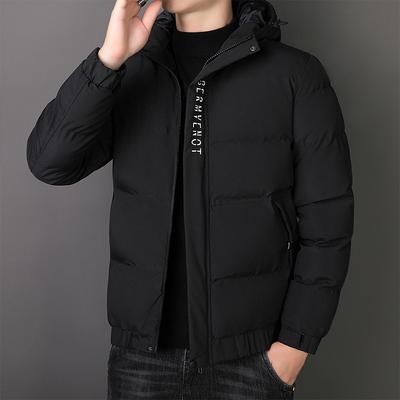 Winter New Waterproof Thickened Cotton-padded Clothes Men's Youth Short Hooded Cotton-padded Clothes Men's Jackets Casual Versatile Cotton-padded