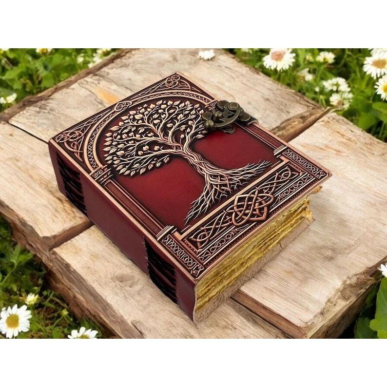 Grimoire Tree of Life Journal Blank Spell Book Zauberbuch Sketchbook