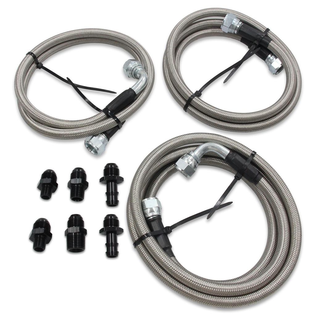 47RE Transmission Cooler Lines Kit Heavy Duty Fits for Dodge Ram Cummins 5.9L 1996-2002