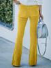 Spring 2025 Women's High-Waisted Micro-Flare Corduroy Pants