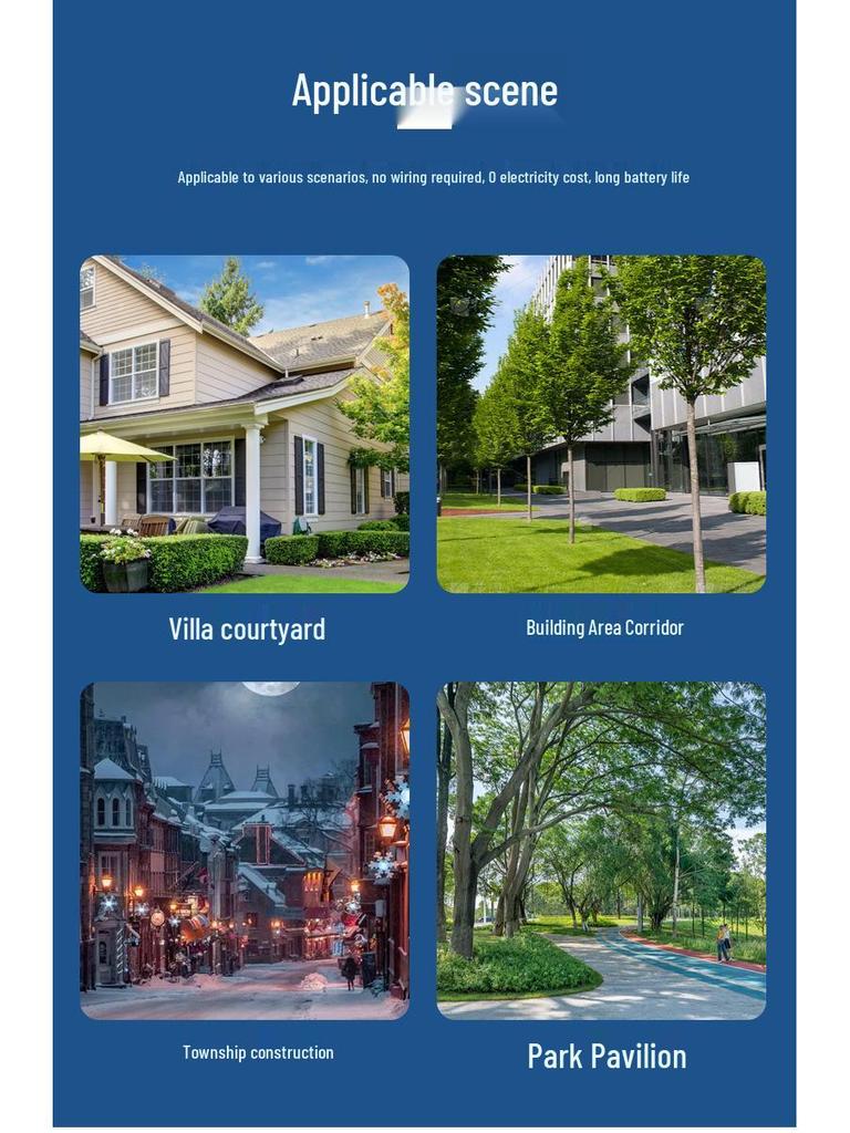 Solar-Powered Motion Sensor Outdoor Yard Light with Anti-Theft and Intelligent Lighting Features