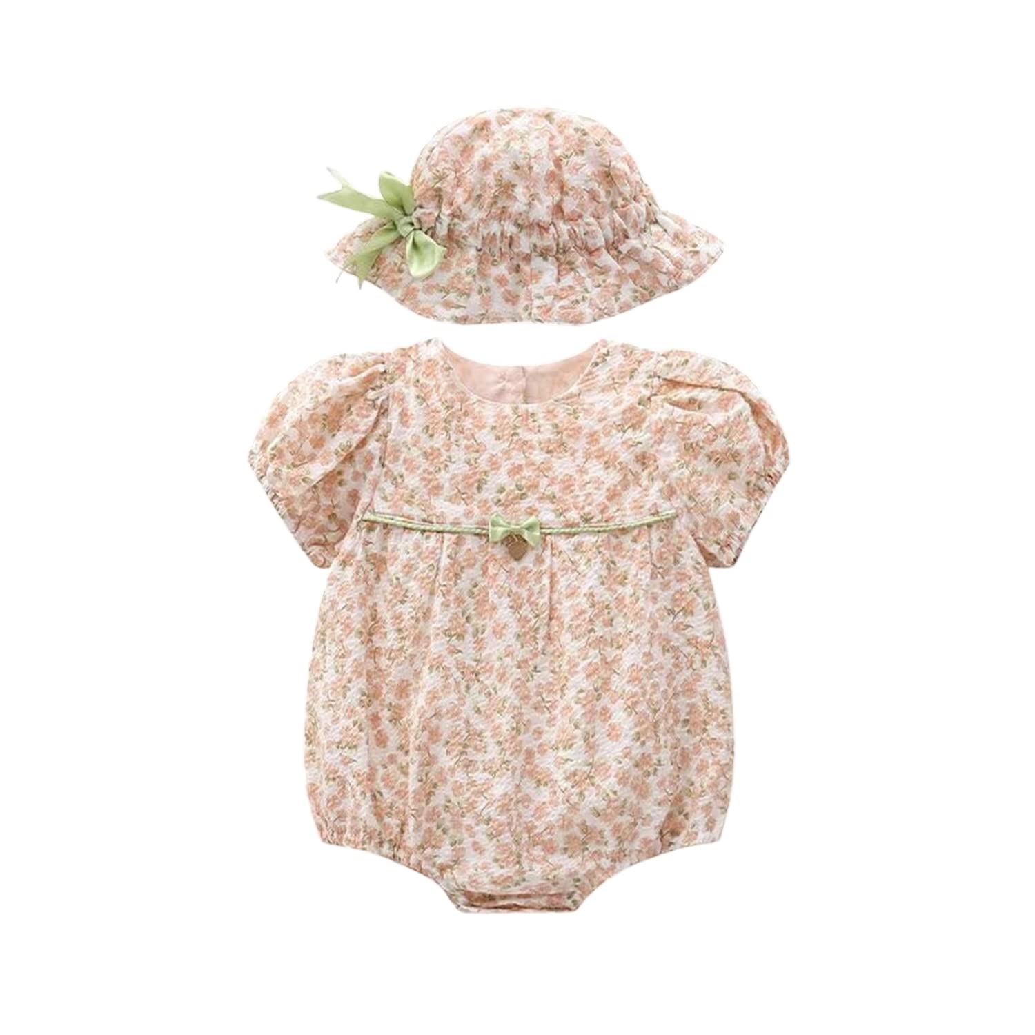 

Ромпер Боди Комбинезон Элегантный Цветочный Цветок Цветочный Малыш Новорожденный Летний Набор Шляпа Оранжевый 12 месяцев [Misia Luxury] [27169-27173] оранжевый