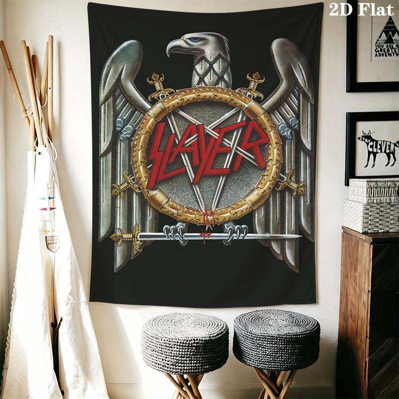 Vintage Metal Print Pattern Home Decor Tapestry, Wall Hanging, Decorative RV Wall Cloth.XGT0914053