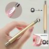 1Pcs Double Head Steel Ball Cat Eye Nail Magnet Stick 3D Glass Bead French Effects Cylindrical Strong Magnetic Pen Manicure Tool